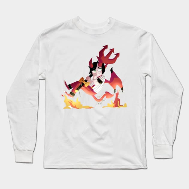 Fox: Demon Long Sleeve T-Shirt by scribblekisses